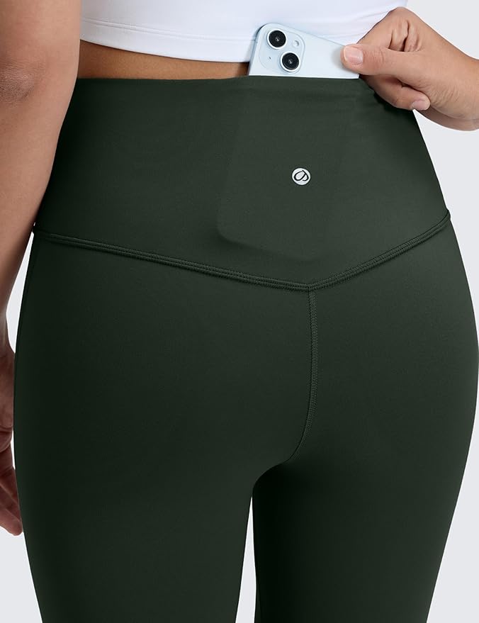 CRZ YOGA Butterluxe Flare Leggings 29"/30.5"/32"/33.5" - High Waist Bootcut Wide Leg Lounge Womens Yoga Pants with Pocket