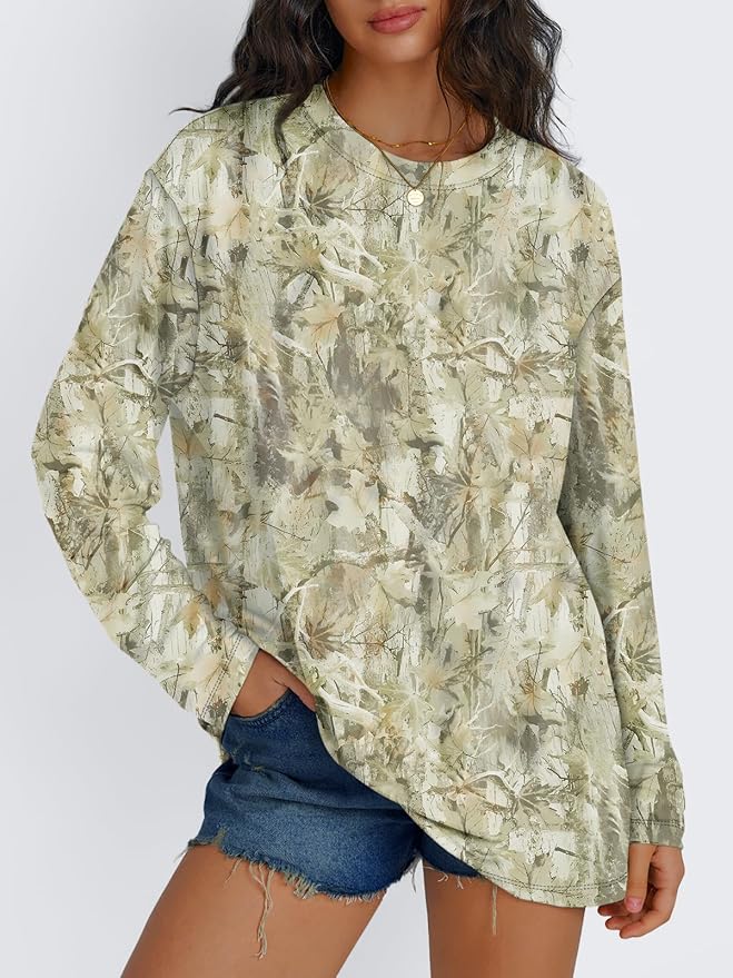Trendy Queen Womens Spring Tops Oversized Long Sleeve T Shirts 2026 Basic Tee Fall Casual Workout Y2K Clothes