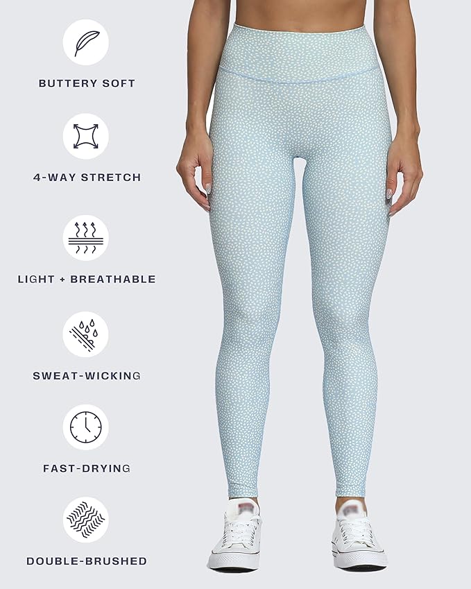Aoxjox High Waisted Workout Leggings for Women Trinity Yoga Pants 26.5"