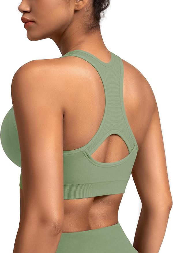 MIRITY Women Racerback Sports Bras - High Impact Workout Gym Activewear Bra