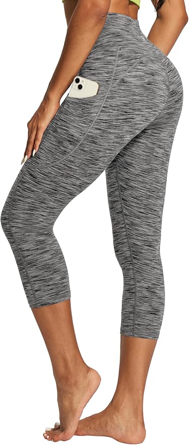 IUGA High Waisted Yoga Pants for Women with Pockets Capri Leggings for Women Workout Leggings for Women Yoga Capris