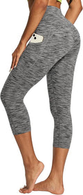 IUGA High Waisted Yoga Pants for Women with Pockets Capri Leggings for Women Workout Leggings for Women Yoga Capris