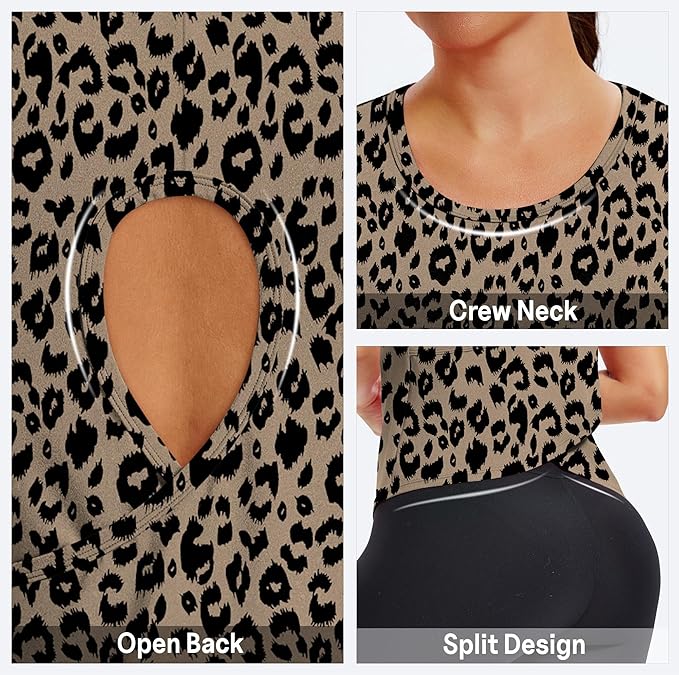 Alaroo Womens Workout Tank Tops Sleeveless Short Shirts for Sport Athletic Yoga Running Gym Loose Crop 2026