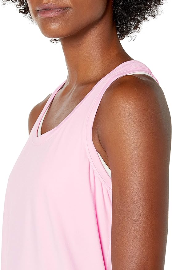 Amazon Essentials Women's Active Quick Dry Tech Stretch Racerback Scoop Neck Tank Top, Multipacks