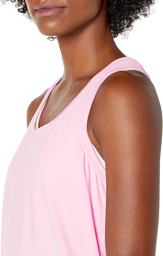 Amazon Essentials Women's Active Quick Dry Tech Stretch Racerback Scoop Neck Tank Top, Multipacks