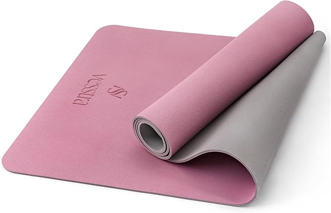 Premium Yoga Mat – Sweat-Activated Non-Slip PU Grip I Natural Rubber Base I 4mm for Yoga, Pilates & Workouts