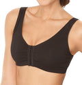 Fruit of the Loom Women's 96014PK Comfort Cotton Blend Front Close Sports Bra 2 Pack
