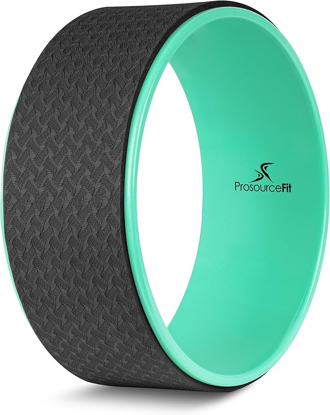 ProsourceFit Yoga Wheel Prop 12” for Improving Yoga Poses, Backbends, Flexibility, Balance, Stretching, Relaxation