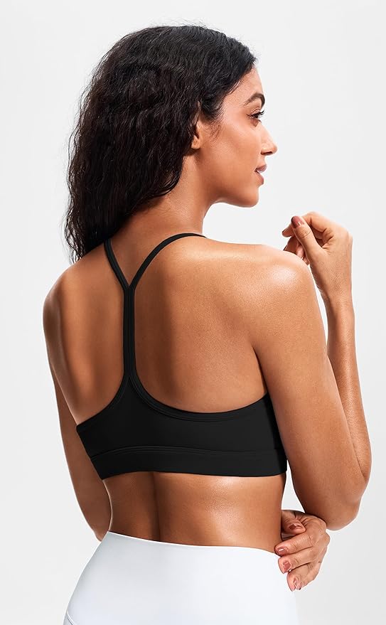 JOYSPELS Comfy Racerback Sports Bras for Women with Removable Pads Luxury Dupe for Workout & Daily Use, A-C Cups