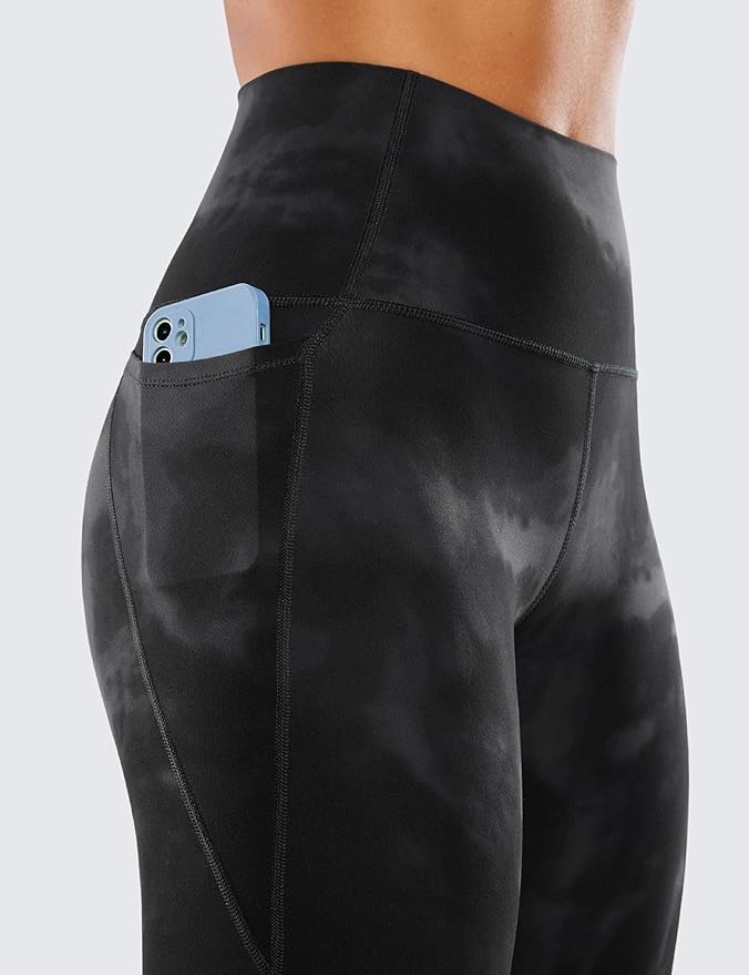 CRZ YOGA Butterluxe Workout Leggings Pockets 25'' - High Waisted Gym Womens Yoga Pants Buttery Soft