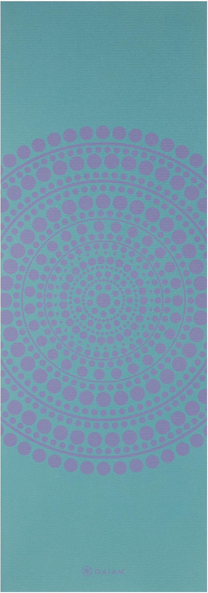 Gaiam Yoga Mat - Premium 6mm Print Reversible Extra Thick Non Slip Exercise & Fitness Mat for All Types of Yoga, Pilates & Floor Workouts (68" x 24" x 6mm Thick)