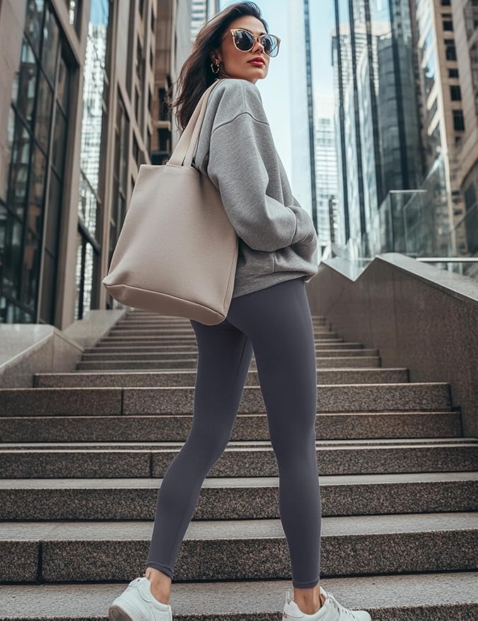 High Waisted Leggings for Women - Soft Athletic Tummy Control Yoga Pants for Cycling Dance Tights