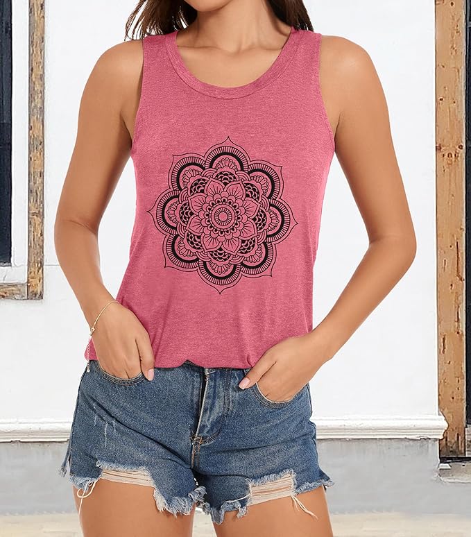 JILUVIN Tank Tops for Women Racerback Summer Sleeveless Casual Graphic Basic Top Shirts 2026