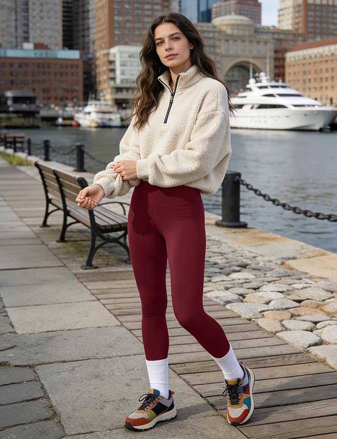 CHARMKING High Waisted Leggings for Women Soft Tummy Control Pants Non See Through Workout Yoga Pants for Running Plus Size