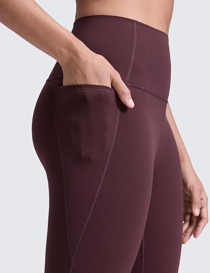 CRZ YOGA Butterluxe Workout Leggings Pockets 25'' - High Waisted Gym Womens Yoga Pants Buttery Soft