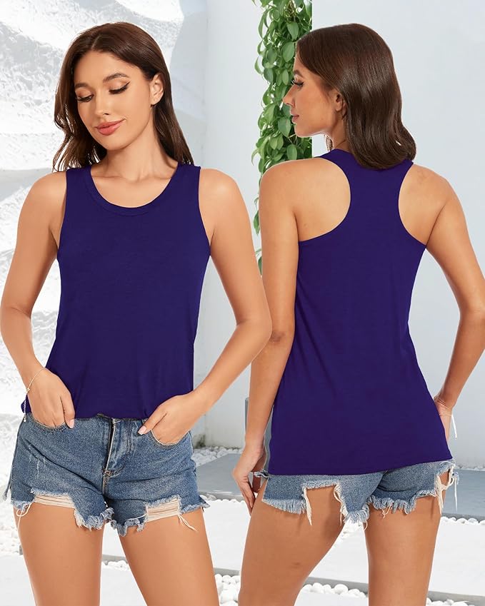 JILUVIN Tank Tops for Women Racerback Summer Sleeveless Casual Graphic Basic Top Shirts 2026