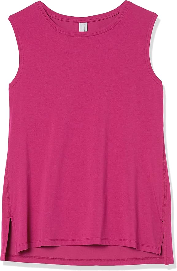 Amazon Essentials Women's Soft Cotton Relaxed-Fit Workout Tank Top (Available in Plus Size)