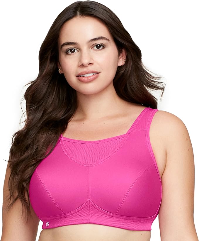 Full Figure Plus Size No-Bounce Camisole Sports Bra Wirefree #1066