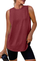 Womens Workout Tank Tops Lightweight Sleeveless Shirts for Women Loose Fit Tops for Athletic Running Tennis Yoga