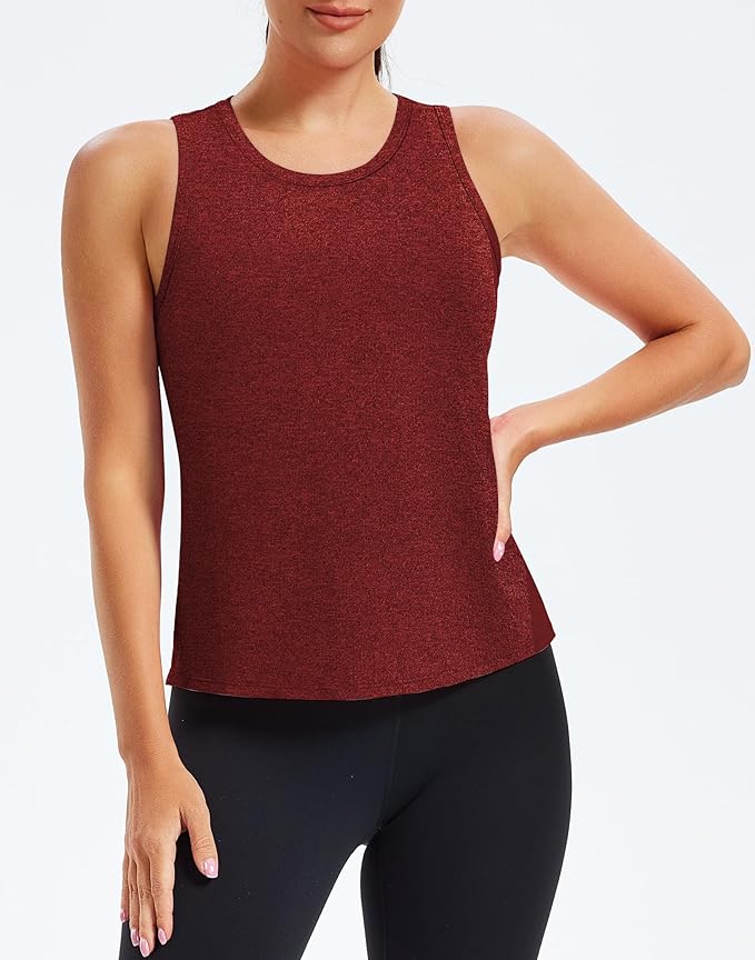Alaroo Womens Workout Tank Tops Sleeveless Short Shirts for Sport Athletic Yoga Running Gym Loose Crop 2026
