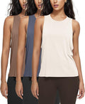 ODODOS 3-Pack Loose Tank Tops for Women Sleeveless Gym Athletic Workout Tops Yoga Shirts