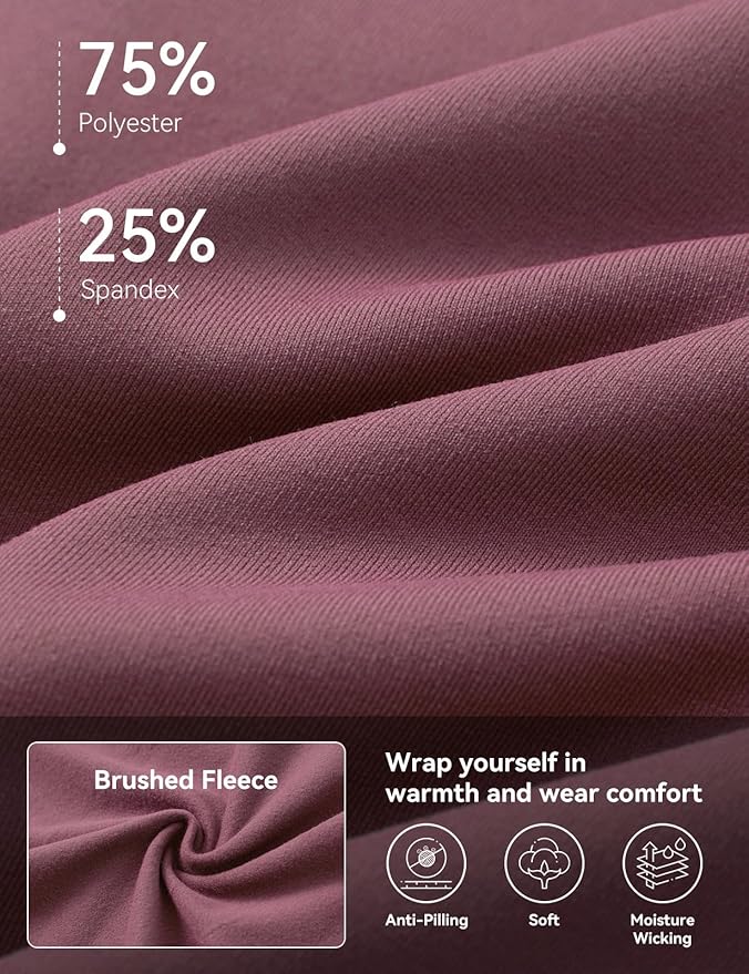 baleaf Women's Fleece Running Jackets Full Zip Warm Sweatshirts Jackets Winter Cold Weather Workout Athletic Sports Leisure