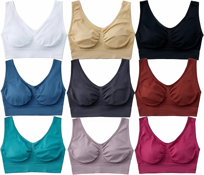 Hiking Gril Women's Comfort Wirefree Bralette Unpadded Sleep Yoga Bra