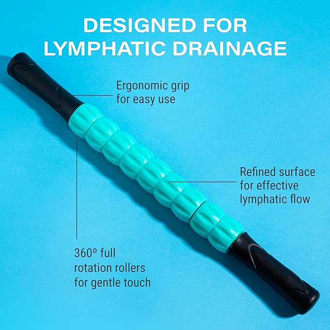 Bruizex Lymphatic Drainage Massage Roller Stick for Post Liposuction & Fibrosis Treatment, Surgery Recovery 360 Lipo, Tummy Tuck & BBL, Lipo Foam, Compression Garment, Faja Compatible