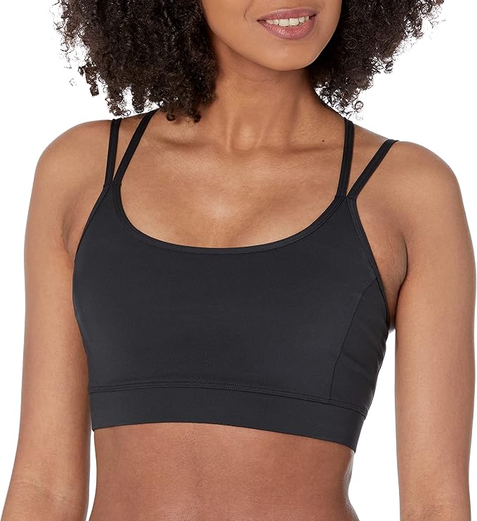 Amazon Essentials Women's Padded Comfy Sports Bra - Active Sculpt Strappy Back