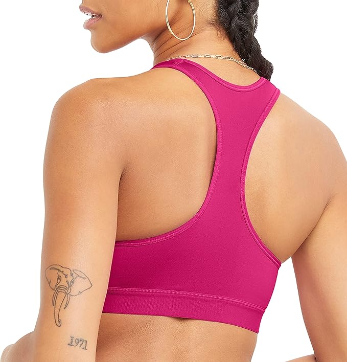 Champion Women's Sports Bra, Compression, Moisture Wicking, High-Impact Sports Bra for Women