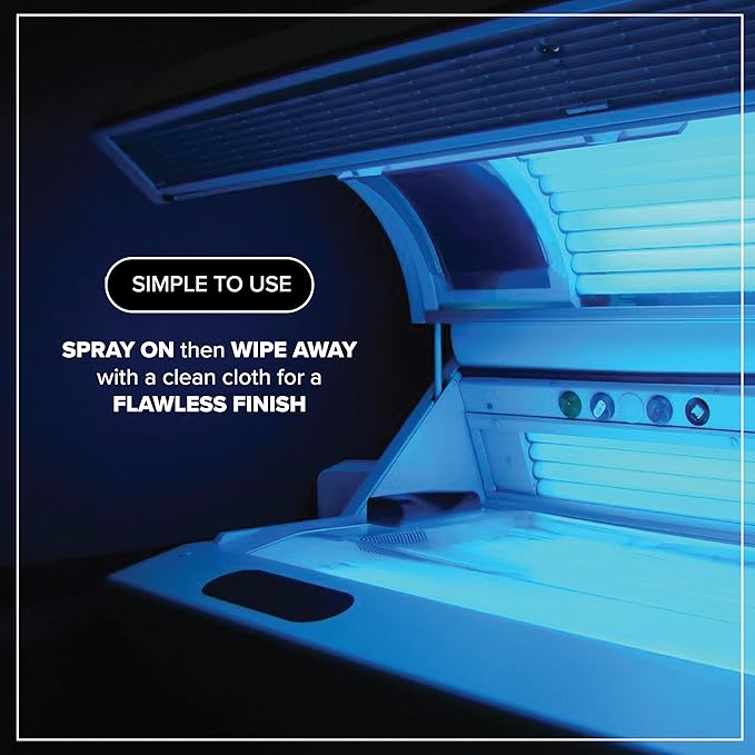 Tillbrook 32 oz Tanning Bed Cleaner Streak-Free, Universal Cleaning Spray for Non-Porous Surfaces and Acrylic – Covers 500 sq ft – Safe & Non-Toxic