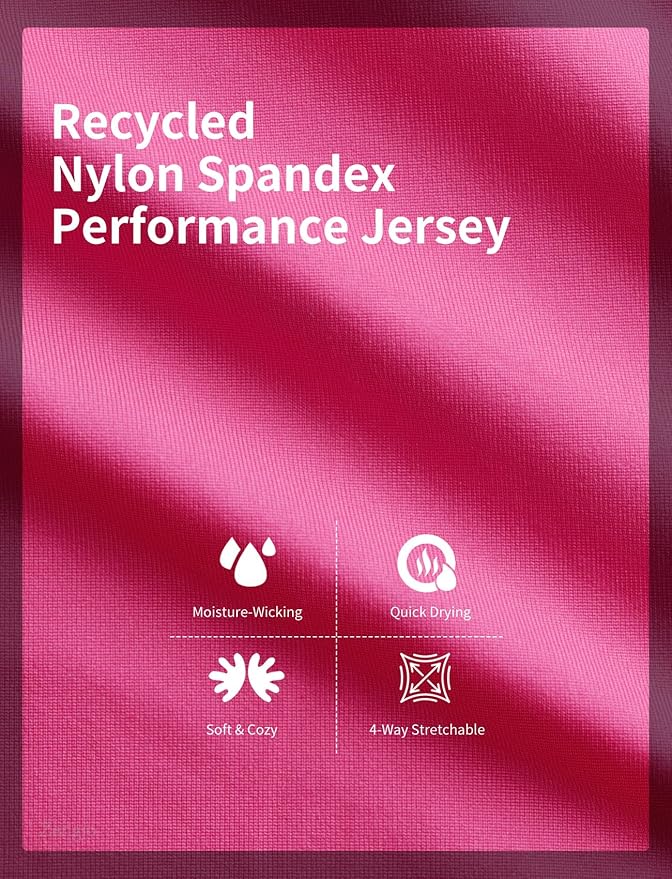 Zengjo Women's Long Sleeve Workout Tops Fitted Silky Cooling Athletic Performance Shirts Moisture Wicking for Yoga Gym