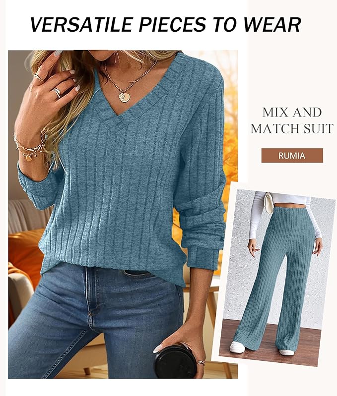 RUMIA Lounge Sets for Women 2026 Vacation Matching Track Suits Sweater Fall Outfits (S-2XL)