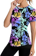 AVOOGUE Women's Short Sleeve Workout Tops Quick Dry Athletic UPF50+ Sun Protection Shirts Gym Hiking Running Yoga Clothes