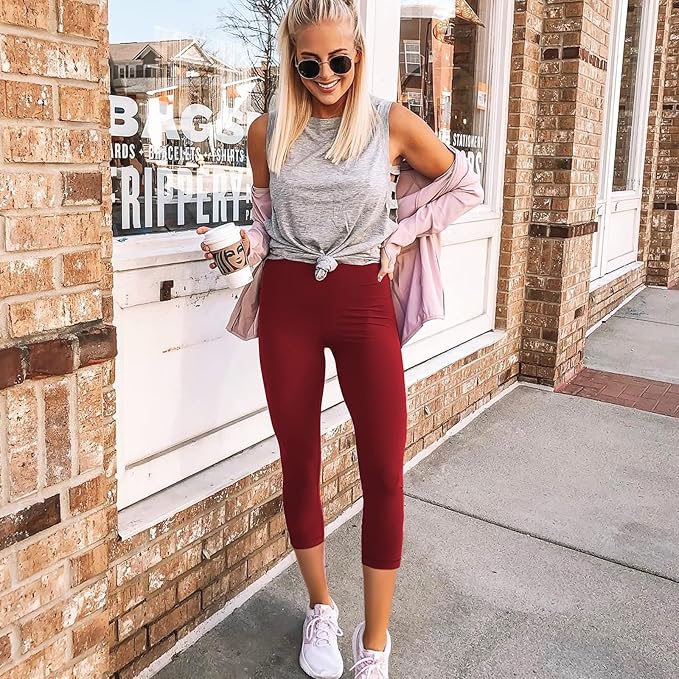 NEW YOUNG 3 Pack Leggings with Pockets for Women,High Waisted Tummy Control Workout Yoga Pants
