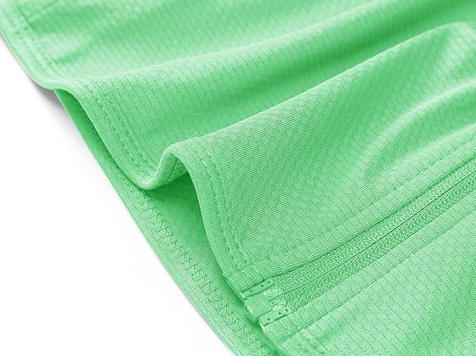 MAGCOMSEN Women's UPF 50+ Lightweight Athletic Jacket Sun Protection Full Zip Long Sleeve Shirts Hiking Outdoor Pockets