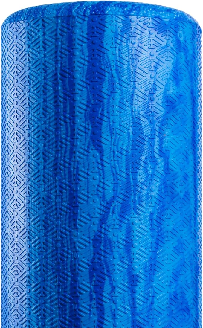 OPTP PRO-Roller Soft Density Foam Roller – Low Density Soft Foam Roller for Physical Therapy, Pilates, Yoga Foam Roll Exercises, and Muscle Recovery - Blue 18" x 6"