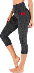 Heathyoga Capri Leggings for Women High Waisted Capri Leggings with Pockets for Women Tummy Control Yoga Pants Women