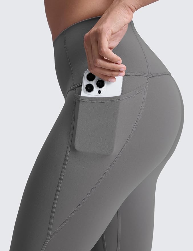 CRZ YOGA Butterluxe Workout Leggings Pockets 25'' - High Waisted Gym Womens Yoga Pants Buttery Soft