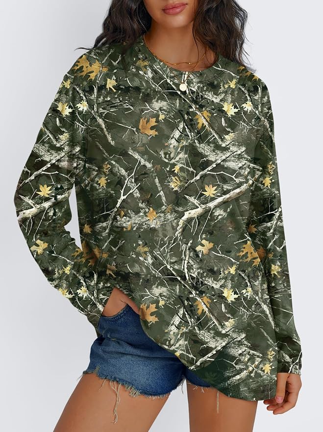 Trendy Queen Womens Spring Tops Oversized Long Sleeve T Shirts 2026 Basic Tee Fall Casual Workout Y2K Clothes