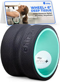 Chirp Wheel Foam Roller - Targeted Back & Neck Pain Relief, Muscle Massage, Trigger Point Therapy, High-Density Foam Tool for Physical Therapy, Stretching & Exercise, 500lbs Capacity, 6 Inch Mint
