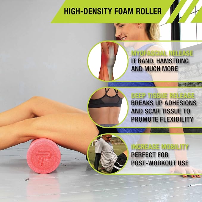 Pro-Tec Athletics Foam Roller, Deep Tissue Massage Roller for Recovery, Therapy, Flexibility, Circulation, and Muscle Release