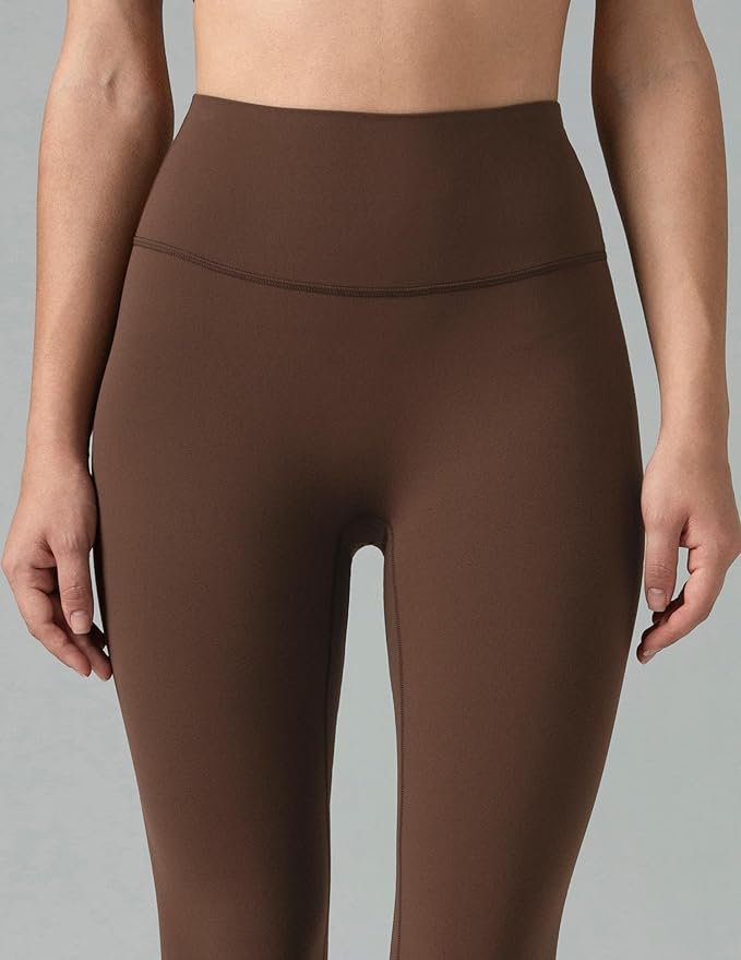 Colorfulkoala Dreamlux No Front Seam Leggings for Women 25"/28" Inseam, High Waisted Buttery Soft Yoga Pants