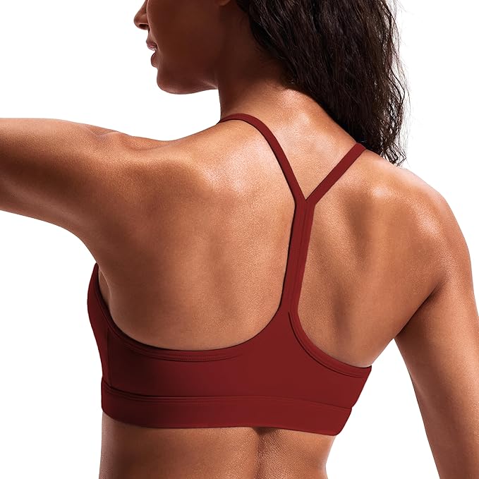 JOYSPELS Comfy Racerback Sports Bras for Women with Removable Pads Luxury Dupe for Workout & Daily Use, A-C Cups
