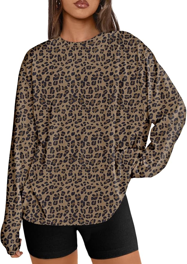 Trendy Queen Womens Spring Tops Oversized Long Sleeve T Shirts 2026 Basic Tee Fall Casual Workout Y2K Clothes