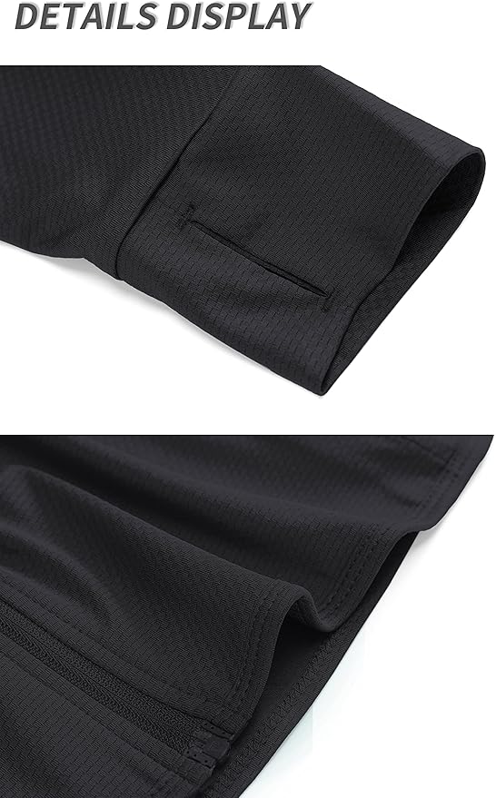 TACVASEN Women's Athletic Jackets Lightweight UV Protection Shirts Full Zip Workout Jacket UPF 50+ Long Sleeve Sun Shirt