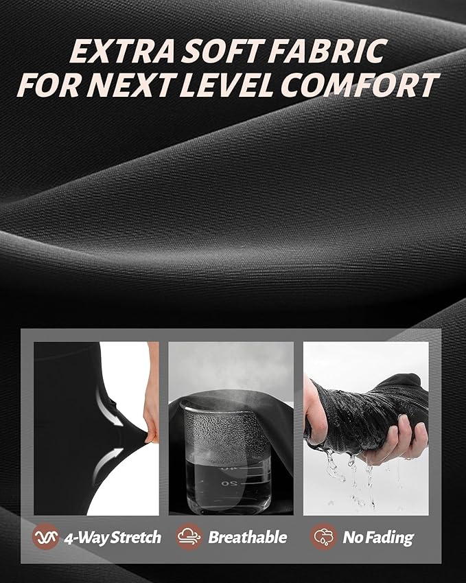 NexiEpoch 4 Pack Leggings for Women - High Waisted Tummy Control Soft Black Capri Yoga Pants with Pockets for Workout