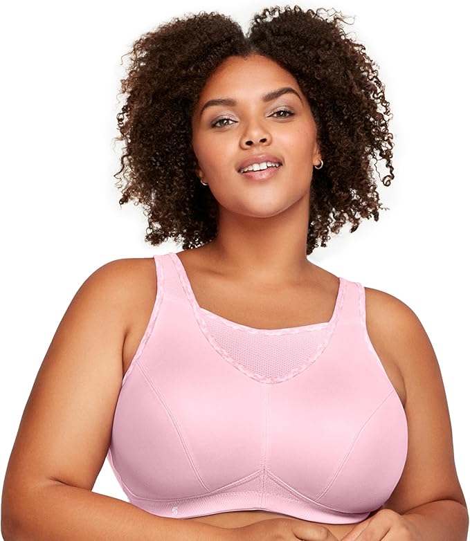 Full Figure Plus Size No-Bounce Camisole Sports Bra Wirefree #1066