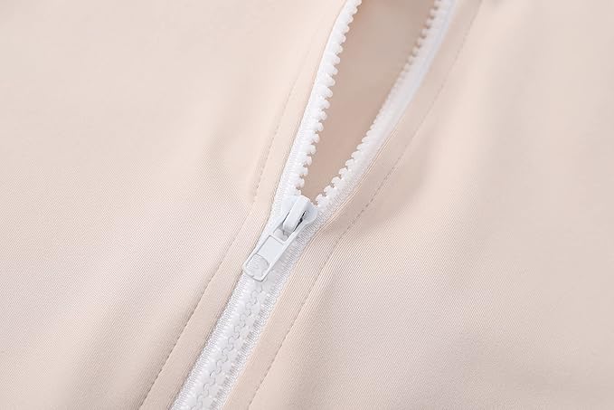 Gihuo Women's Workout Jacket Lightweight Zip Up Athletic Cropped Running Jacket
