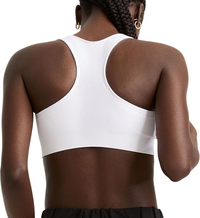 Champion Women's Sports Bra, Infinity Racerback, Moderate Support, Seamless Sports Bra for Women
